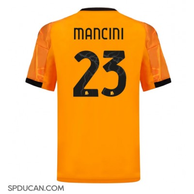 Muški Nogometni Dres AS Roma Gianluca Mancini #23 Gostujuci 2025-26 Kratak Rukav Muški Nogometni Dres AS Roma Gianluca Mancini #23 Gostujuci 2025-26 Kratak Rukav
